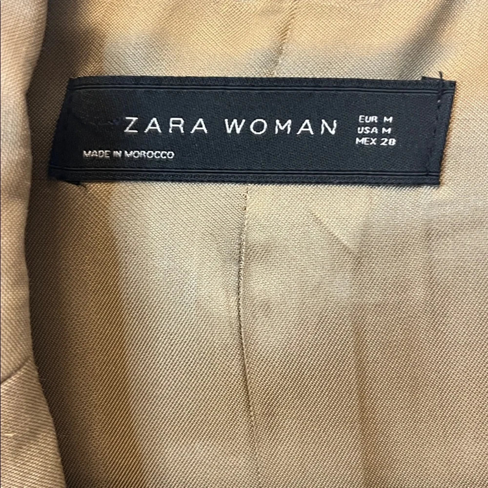 Zara Woman Beige-Tan Tailored Blazer - Picture 2 of 6